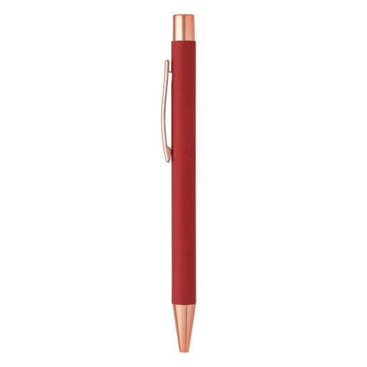 TITANIUM ROSE GOLD, metal ball pen, red