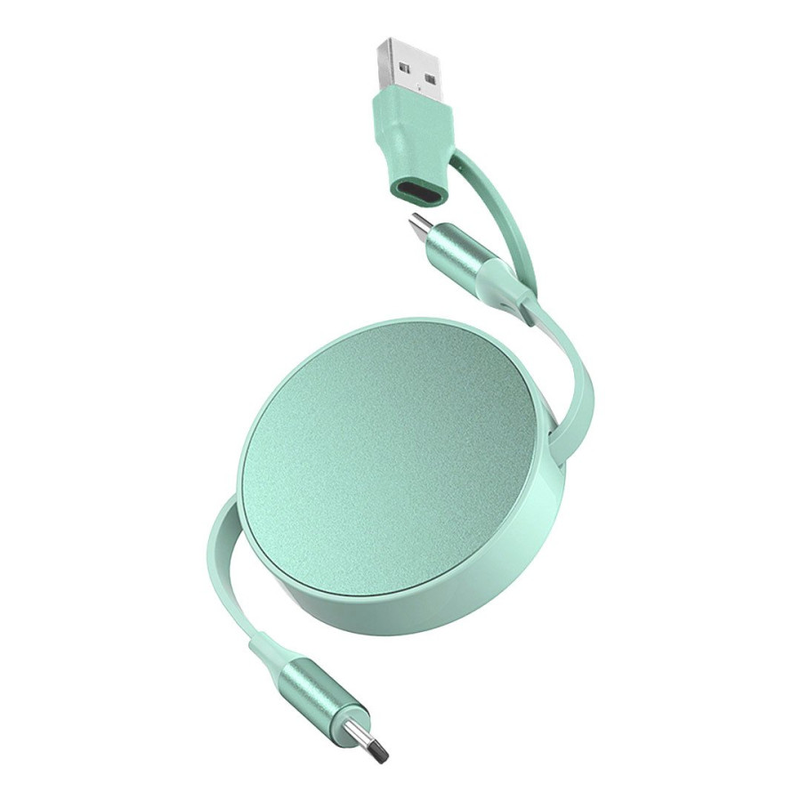 FURIO 2IN1, usb type-c kabl za punjenje i prenos podataka, 2 u 1, 240w, mint