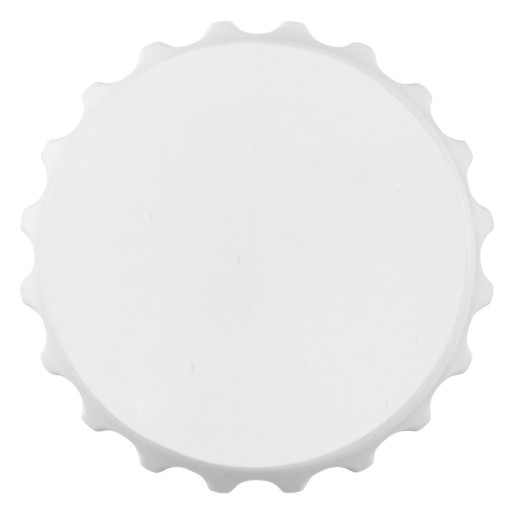 MAGNET CAP, bottle opener with magnet, white