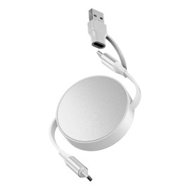 FURIO 2IN1, usb type-c charging and data cable, 2 in 1, 240w, white