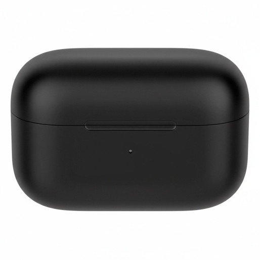 META, wireless stereo earbuds with wireless charger, black