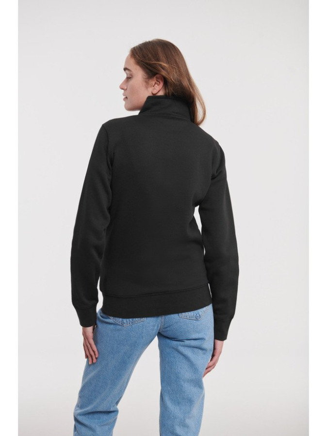 RUSSELL Ladies' Authentic ženski duks sa rajsferšlusom, crni, S