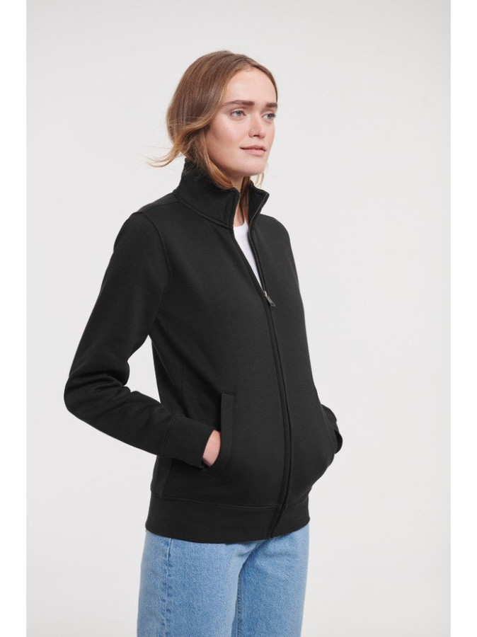 RUSSELL Ladies' Authentic ženski duks sa rajsferšlusom, crni, S