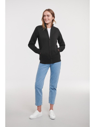 RUSSELL Ladies' Authentic ženski duks sa rajsferšlusom, crni, S