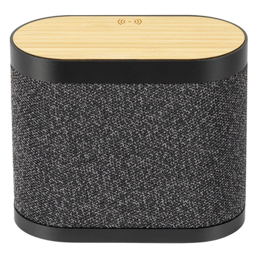 BAND, wireless speaker 5w and wireless charger 15w, black