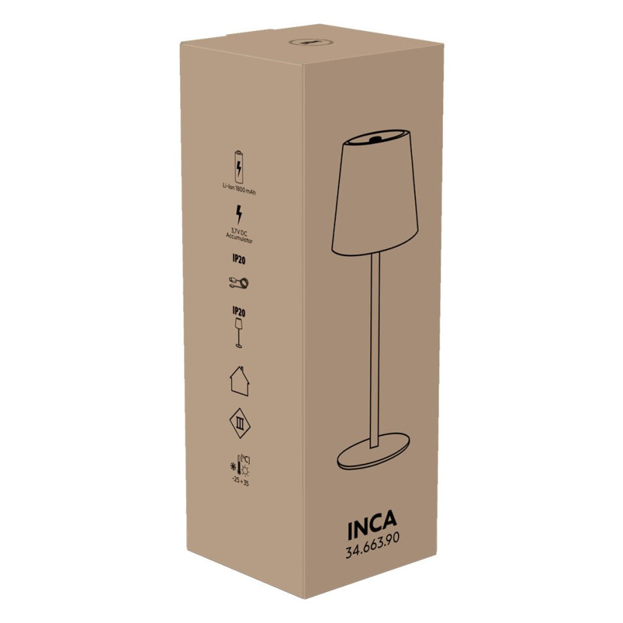 INCA, led table lamp, white