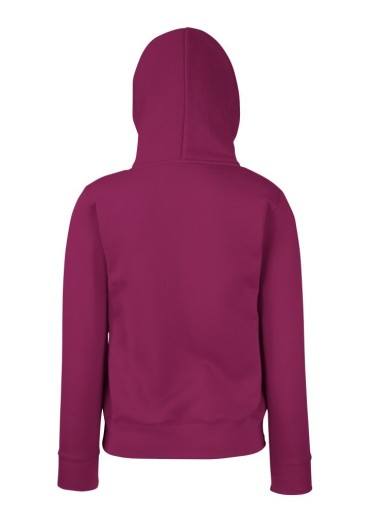 Fruit Of The Loom, Ladies Classic Hooded Sweat, duks sa kapuljačom za žene,burgundi , L