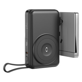 EDISON 10PD 35W, magnetic universal travel charger power bank, 10.000 mah, pd 35w, black