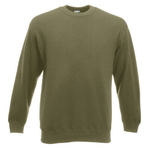 Fruit of the Loom, Premium Set-in Sweat, Classic Premium Men's Hoodie, Olive Green, L