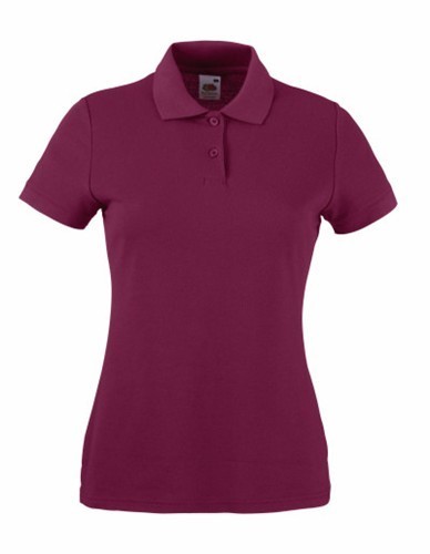 Fruit of the Loom, 65/35 Ladies Polo, polo majica za žene, burgundi,2XL