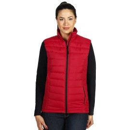 NOVA WOMEN, women’s padded winter vest, red
