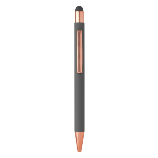 TITANIUM TOUCH GOLD, metal "touch" ball pen, gray