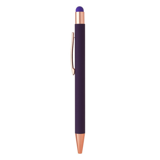 TITANIUM TOUCH GOLD, metal "touch" ball pen, purple