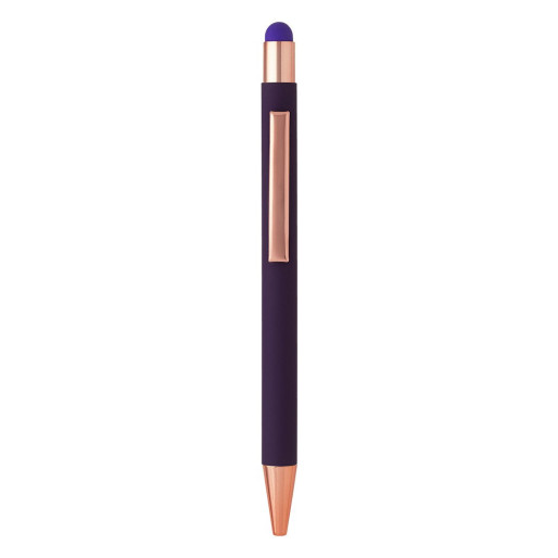 TITANIUM TOUCH GOLD, metal "touch" ball pen, purple