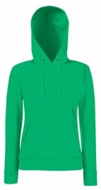 Fruit Of The Loom, Ladies Classic Hooded Sweat, Hoodie For Women, kelly green, S