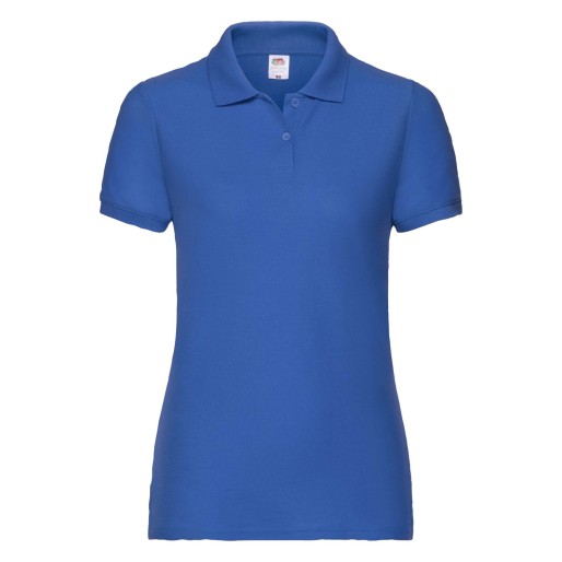 Fruit of the Loom, 65/35 Ladies Polo, women's polo shirt, royal blue, M