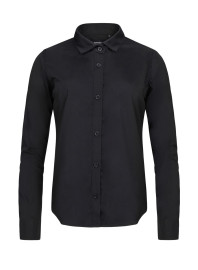 Velilla,Ženska košulja dugih rukava,italijanska kragna, crna, S