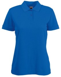 Fruit of the Loom, 65/35 Ladies Polo, women's polo shirt, royal blue, 2XL
