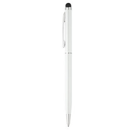 ZOE BK. Ball pen with touch tip in aluminium