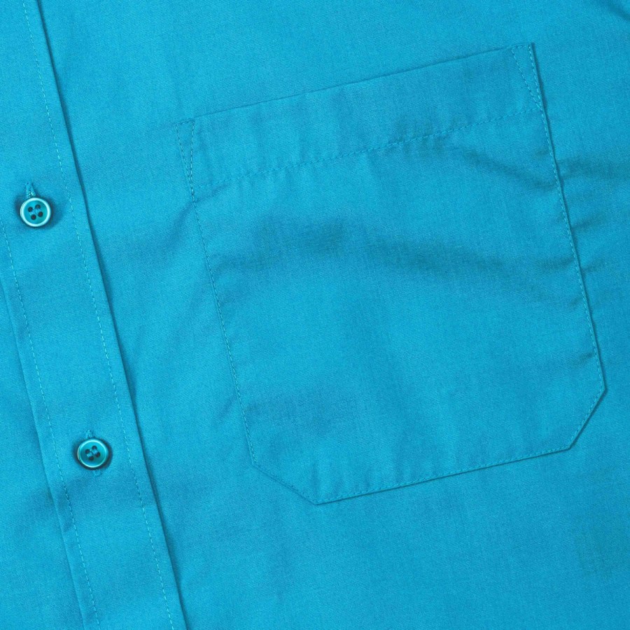 RUSSELL POLYCOTTON EASY CARE POPLIN Men's Long Sleeve Shirt