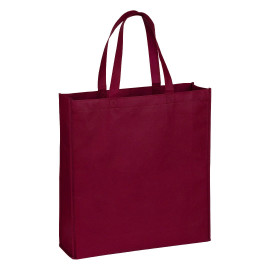 MARKETA, biodegradable bag, burgundy