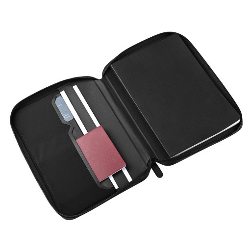 FUTRO, portfolio case with a5 notebook in a gift box, black