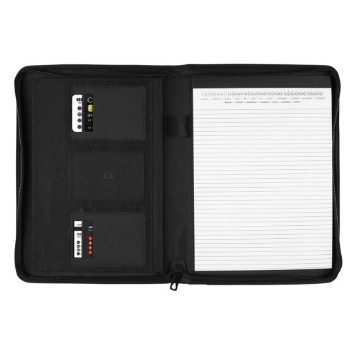 DOMINGO A4, portfolio case with a4 notepad, black