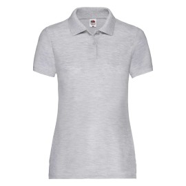 Fruit of the Loom, 65/35 Ladies Polo, polo majica za žene, pepeljasto siva, L
