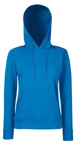 Fruit Of The Loom, Ladies Classic Hooded Sweat, duks sa kapuljačom za žene, royal plava, XL