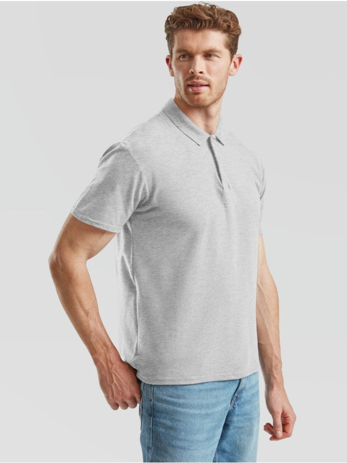 Fruit of the Loom, Original Polo, Polo majca za muškarce, pepeljasto siva M