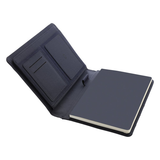 DOMINGO A5, portfolio case with a5 notebook, blue