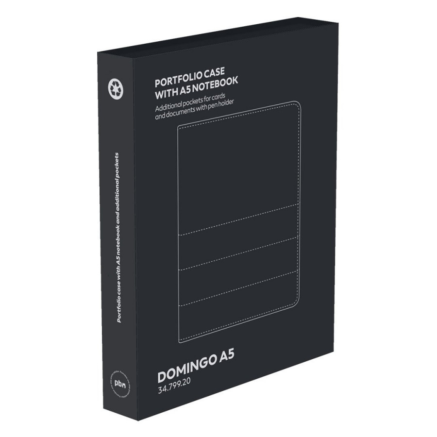 DOMINGO A5, portfolio sa notesom a5, plavi