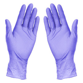 NITRILE GLOVES, nitrilne jednokratne rukavice, 100 kom, lila