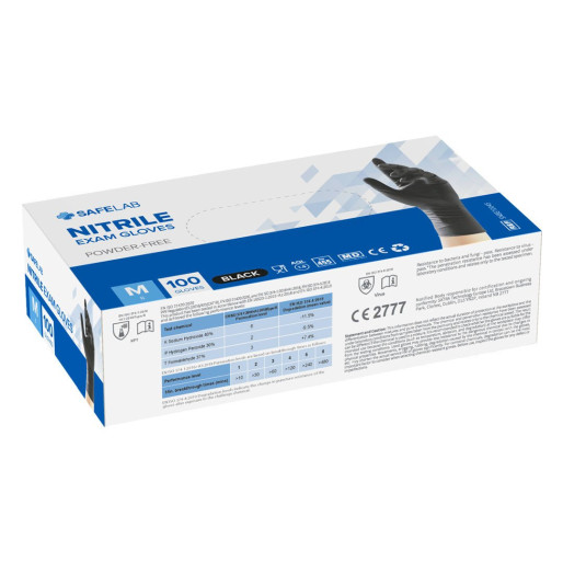 NITRILE GLOVES, nitrilne jednokratne rukavice, crne