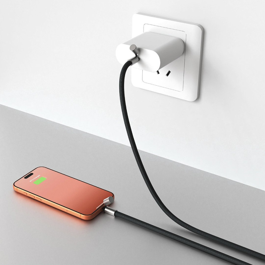 NET 65W, type-c charging and data cable and lanyard, 65 w, black