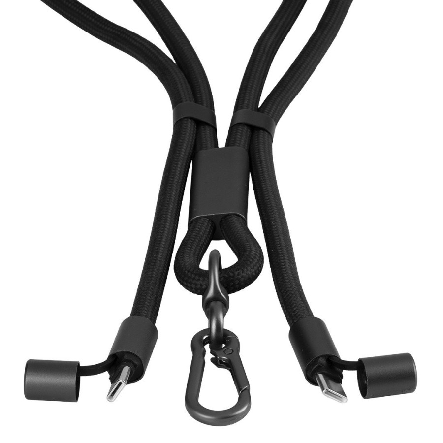 NET 65W, type-c charging and data cable and lanyard, 65 w, black