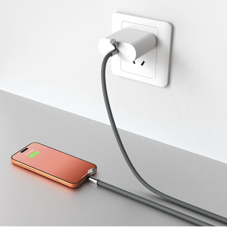 NET 65W, type-c charging and data cable and lanyard, 65 w, dark gray