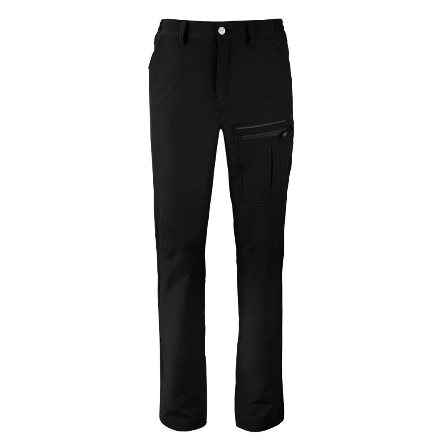 PANTHER TRACK PANTS, elastic functional pants, black