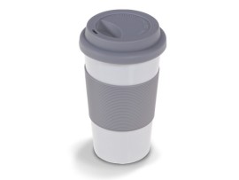 VIVAS siva porcelanska šolja