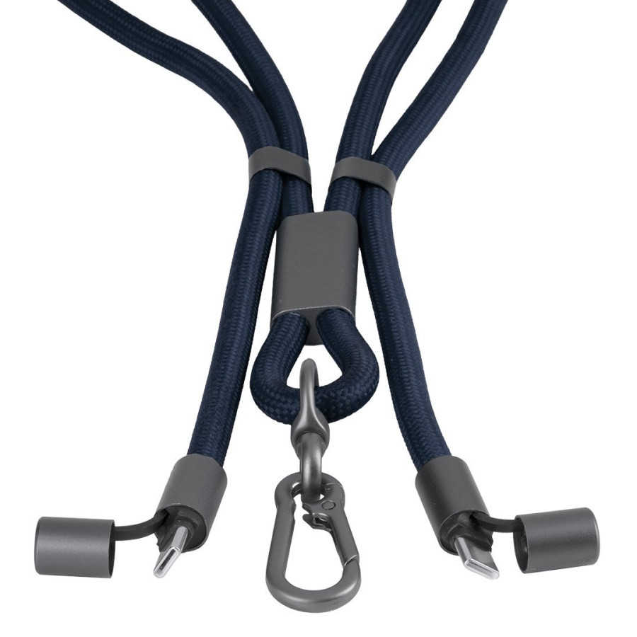 NET 65W, type-c charging and data cable and lanyard, 65 w, blue