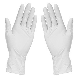 NITRILE GLOVES, nitrilne jednokratne rukavice, 100 kom, bele