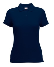 Fruit of the Loom, 65/35 Ladies Polo, women's polo shirt, dark navy, XL