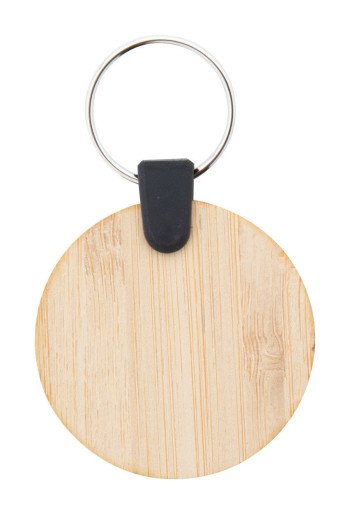 Bambry bamboo keyring, round