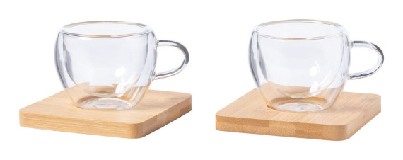 Gladen glass espresso cup set