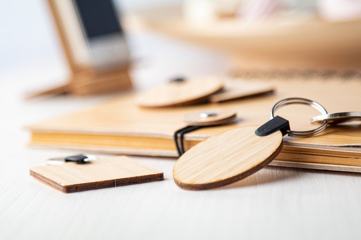 Bambry bambus privezak, elipsasti