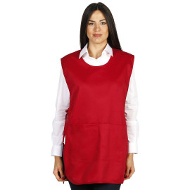 GARSON, pullover apron, red