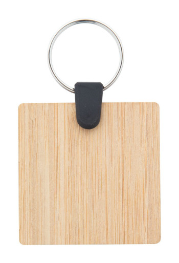 Bambry bamboo keyring, square