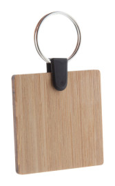 Bambry bamboo keyring, square