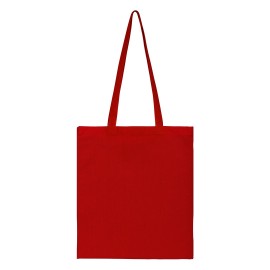 NATURELLA COLOR 105, cotton shopping bag, 105 g/m2, red