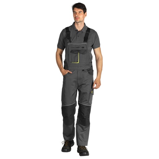 AVIATOR BIB PANTS, dark gray